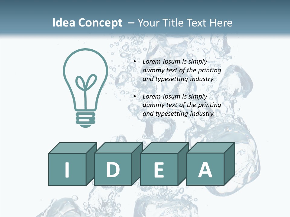 Particles Surface Closeup PowerPoint Template