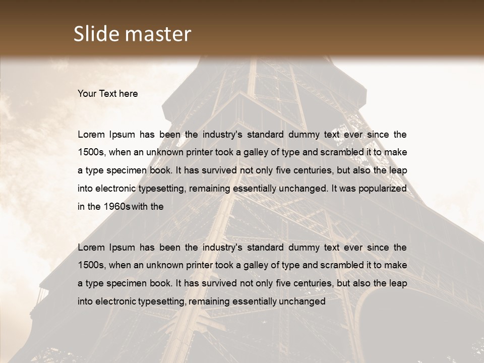 Urban Symbol Old PowerPoint Template