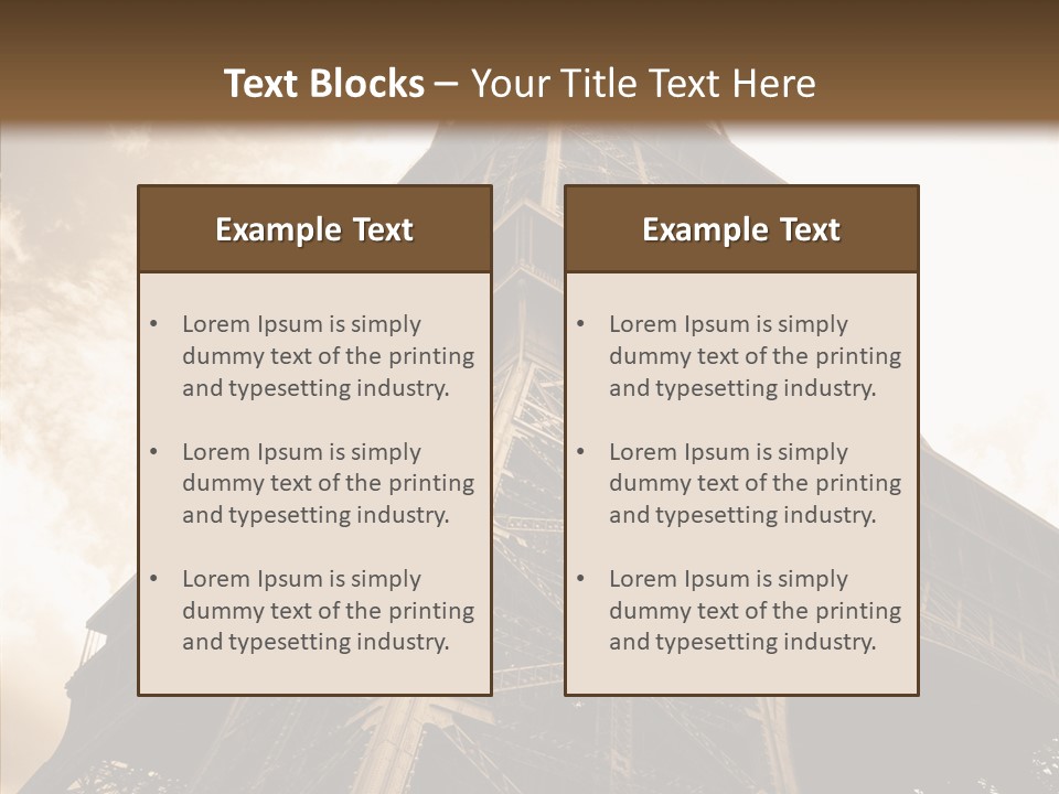 Urban Symbol Old PowerPoint Template