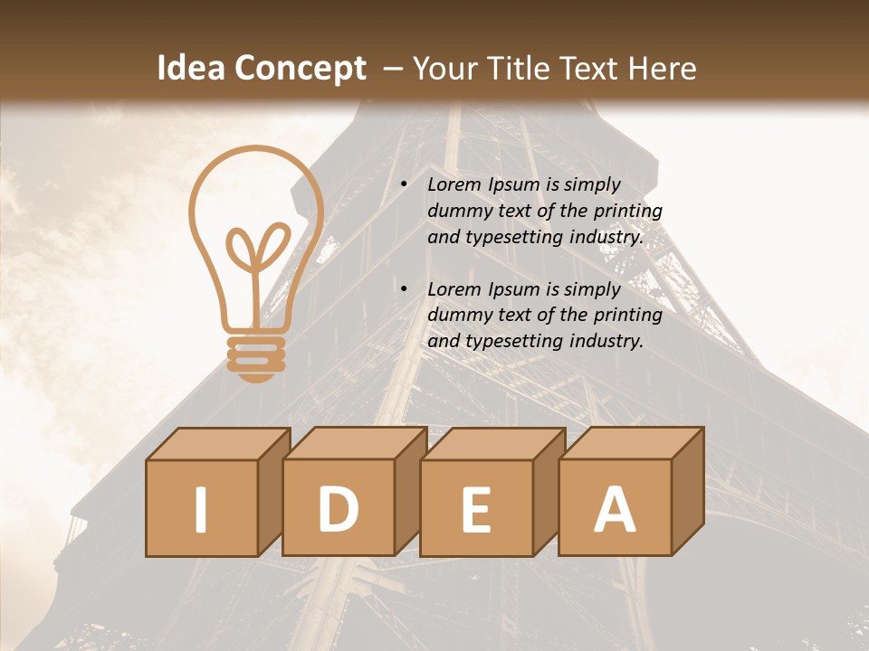 Urban Symbol Old PowerPoint Template