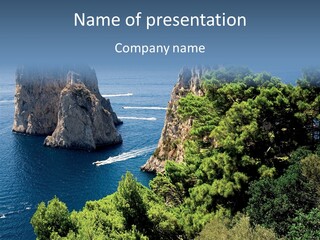 Vacations Grass Capri PowerPoint Template