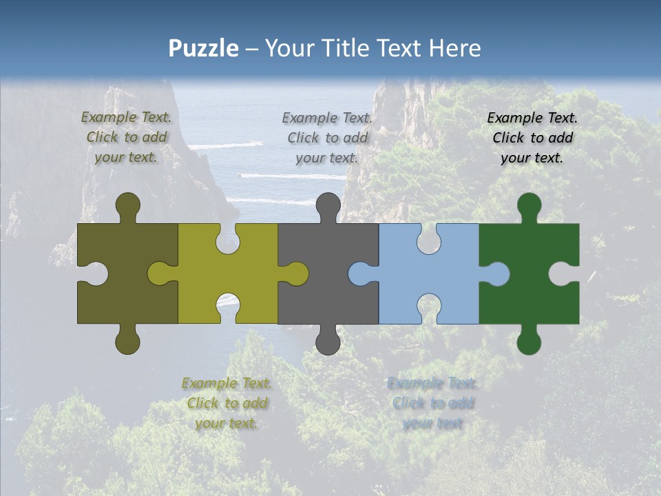 Vacations Grass Capri PowerPoint Template