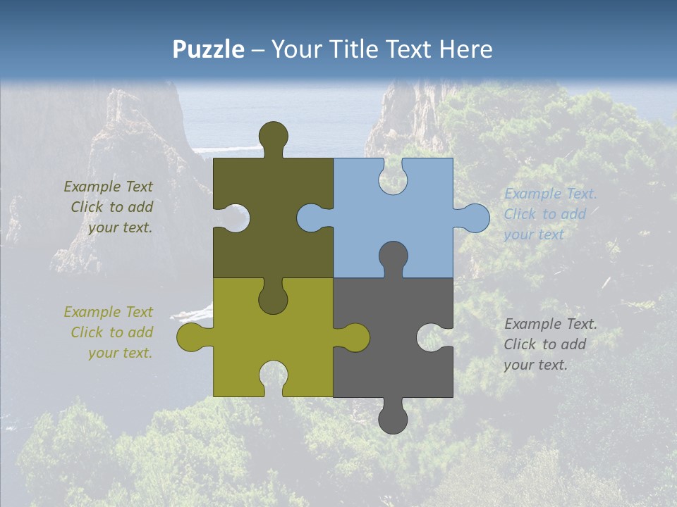 Vacations Grass Capri PowerPoint Template