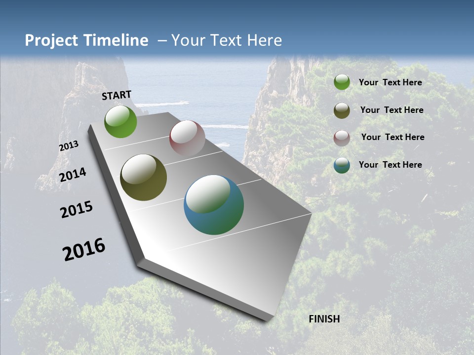 Vacations Grass Capri PowerPoint Template