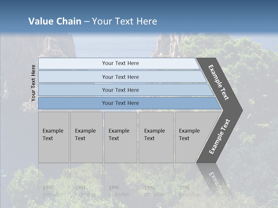 Vacations Grass Capri PowerPoint Template