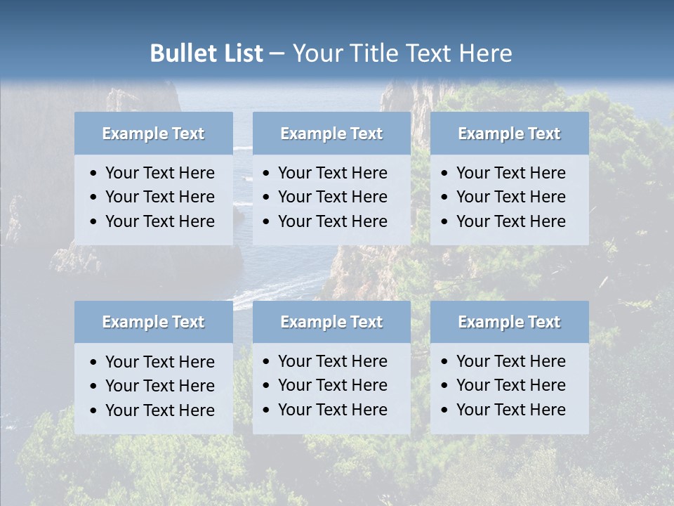 Vacations Grass Capri PowerPoint Template