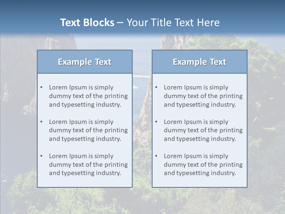 Vacations Grass Capri PowerPoint Template