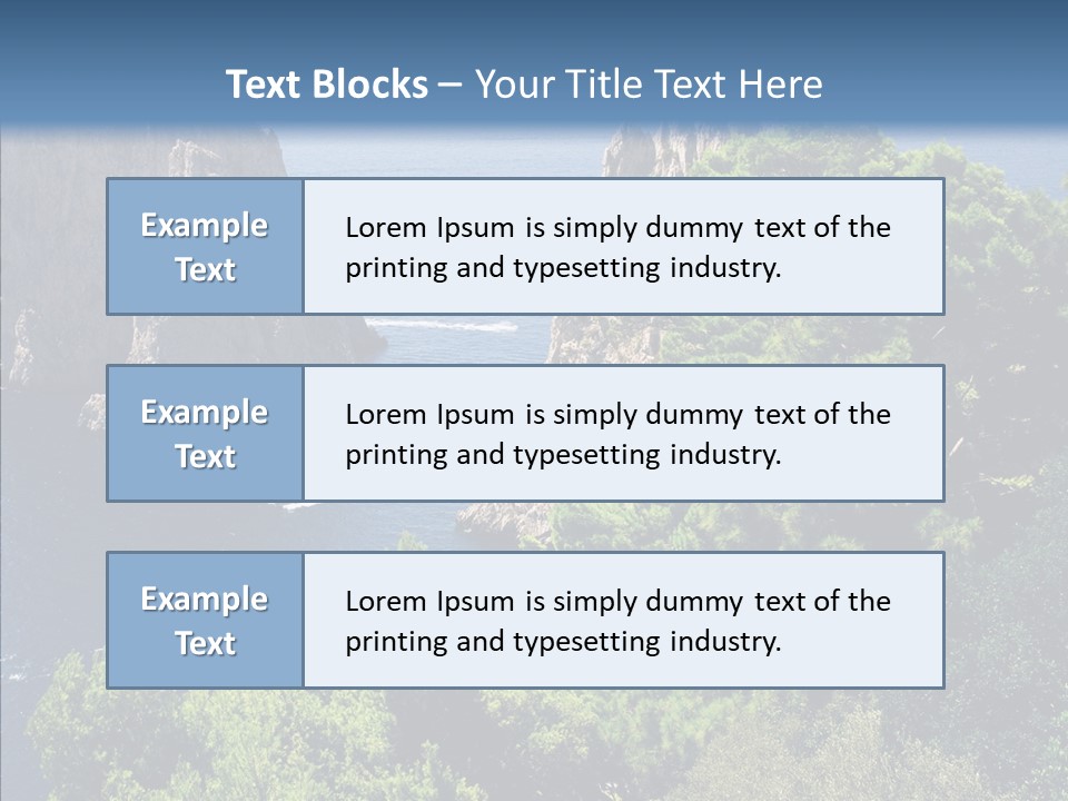 Vacations Grass Capri PowerPoint Template