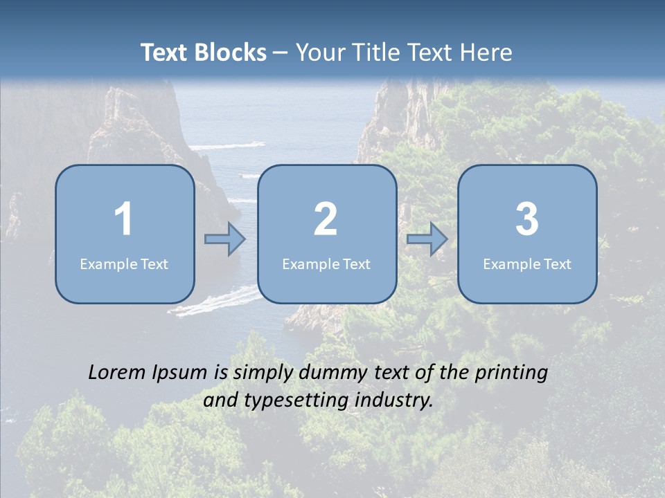 Vacations Grass Capri PowerPoint Template
