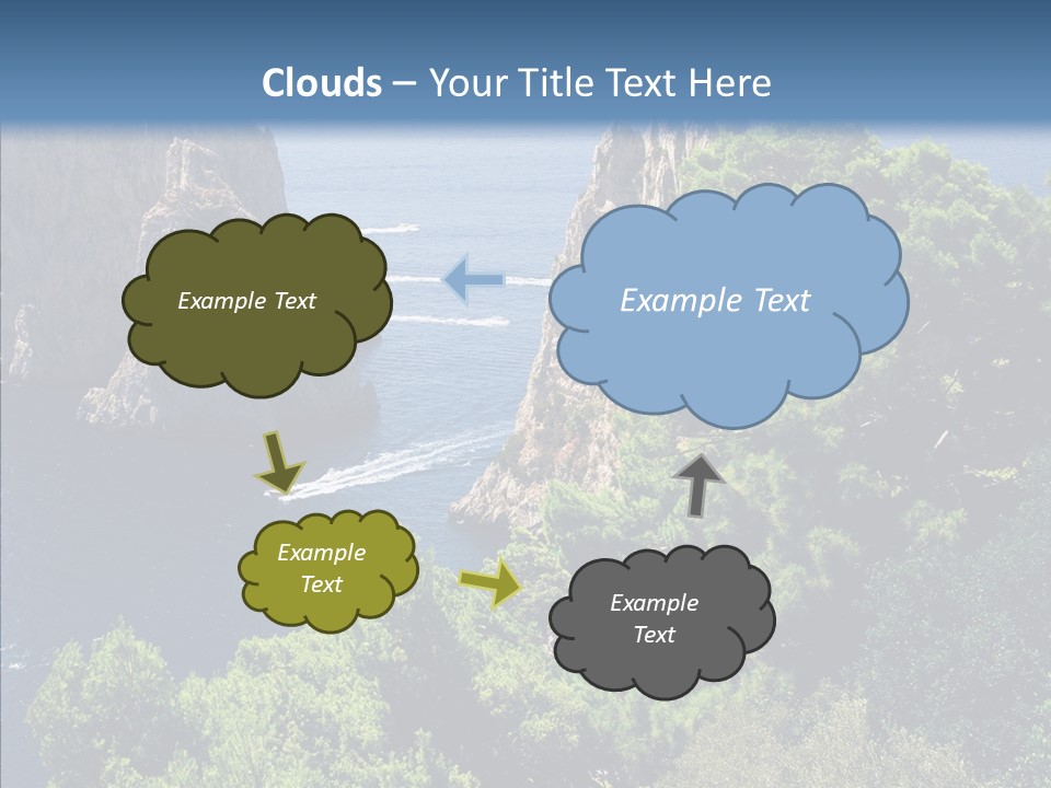 Vacations Grass Capri PowerPoint Template