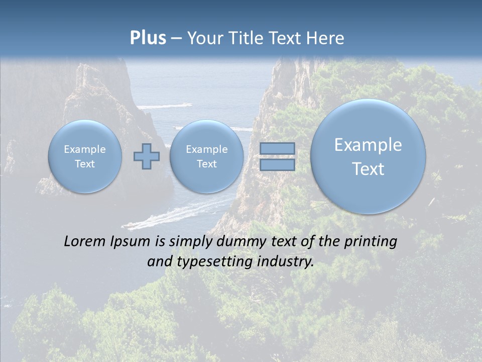 Vacations Grass Capri PowerPoint Template