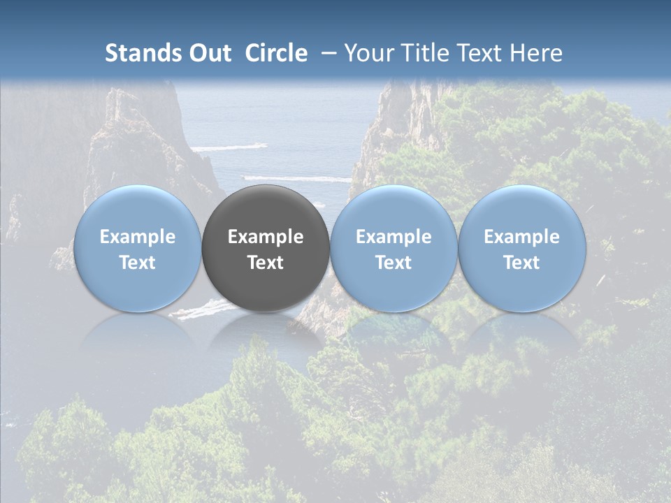 Vacations Grass Capri PowerPoint Template