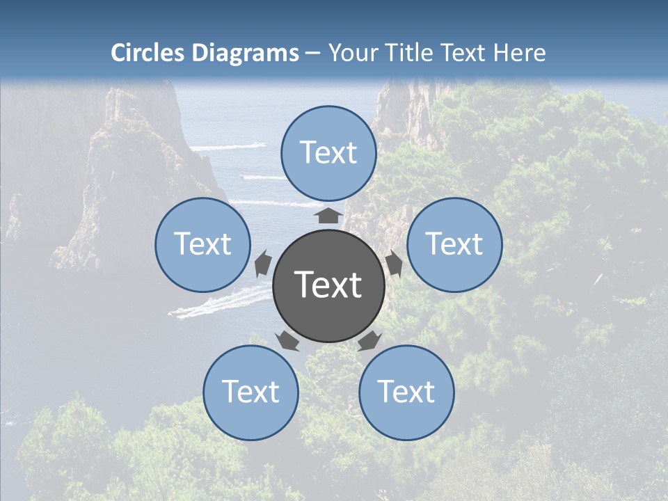 Vacations Grass Capri PowerPoint Template