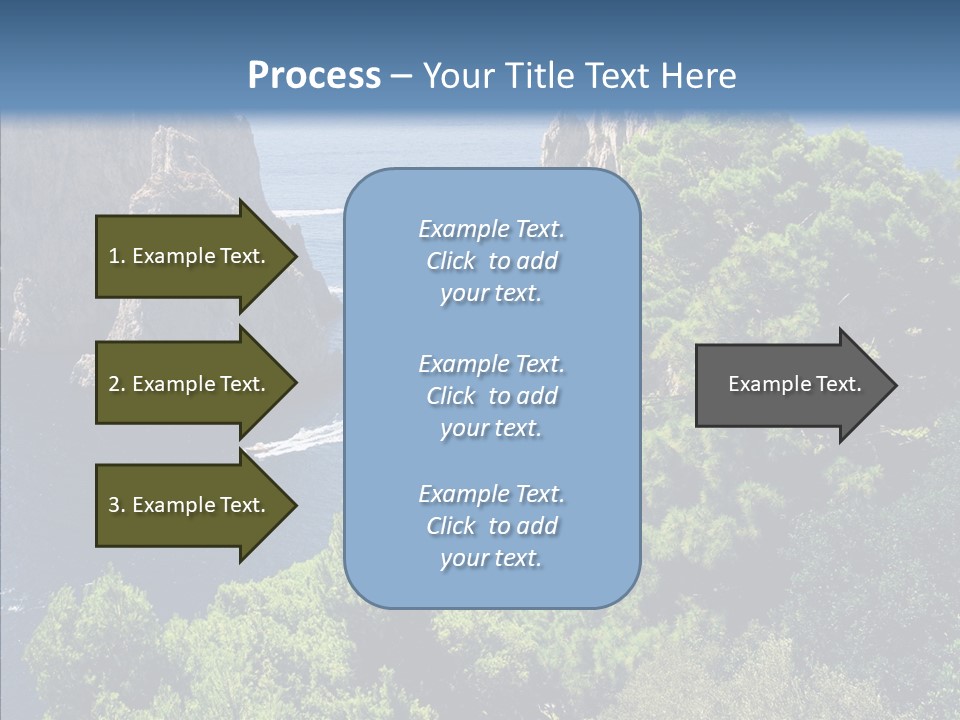 Vacations Grass Capri PowerPoint Template
