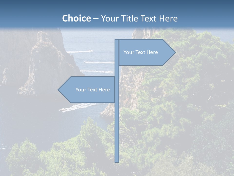 Vacations Grass Capri PowerPoint Template