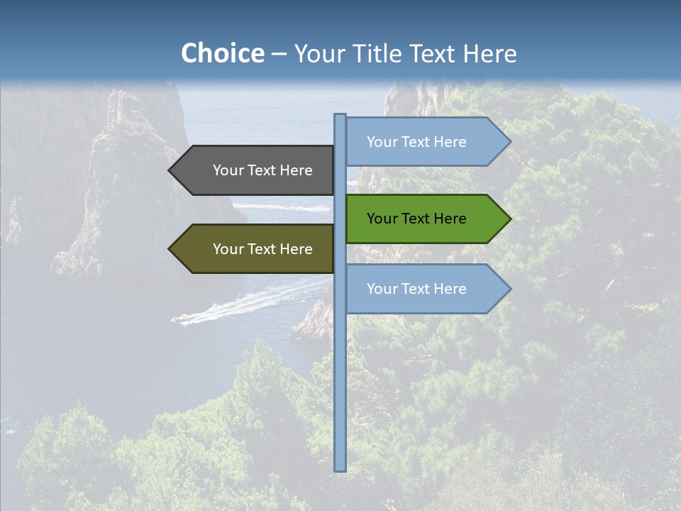 Vacations Grass Capri PowerPoint Template