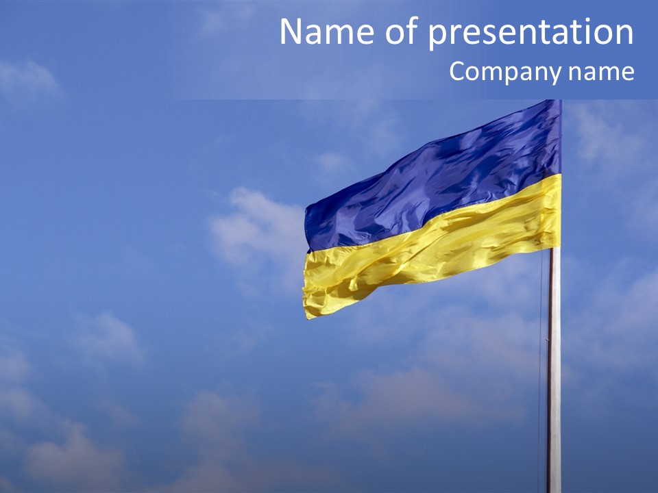 Ukrainian Ethnicity Color PowerPoint Template