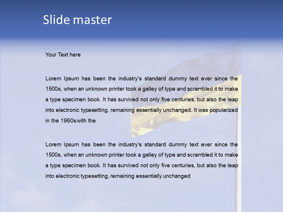 Ukrainian Ethnicity Color PowerPoint Template