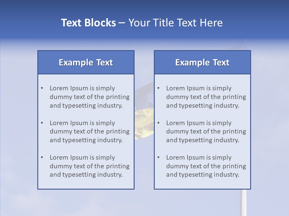 Ukrainian Ethnicity Color PowerPoint Template