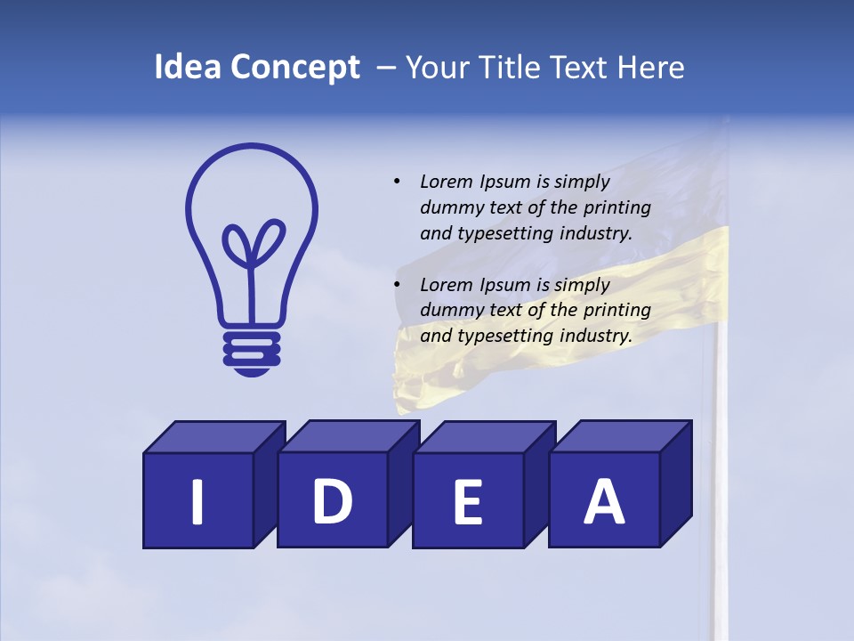 Ukrainian Ethnicity Color PowerPoint Template