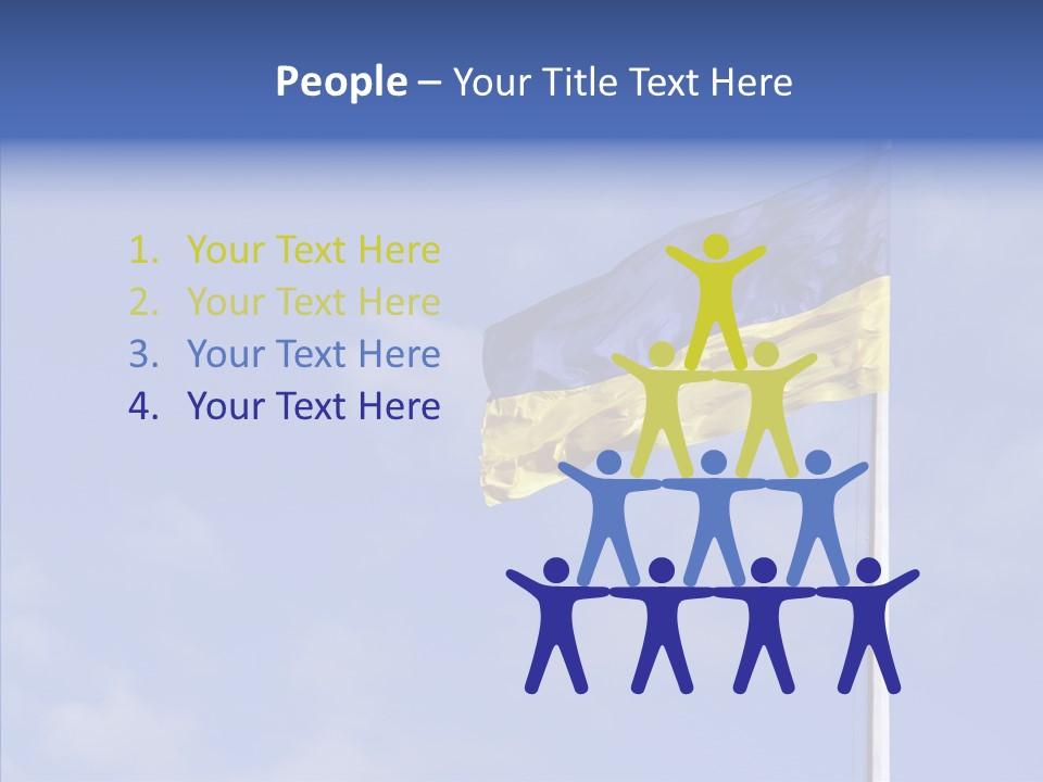 Ukrainian Ethnicity Color PowerPoint Template