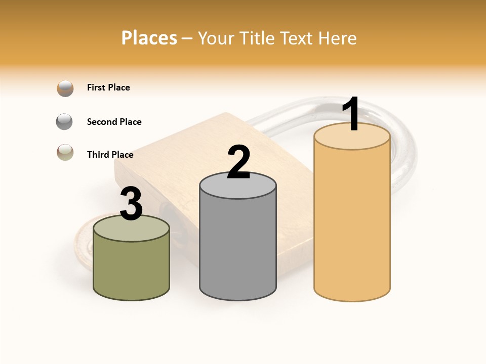 Unlock Security Bank PowerPoint Template