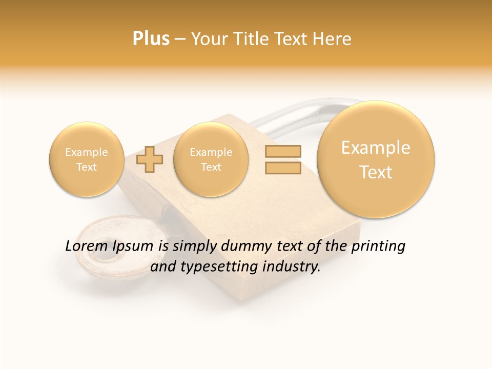Unlock Security Bank PowerPoint Template