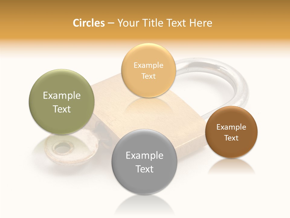 Unlock Security Bank PowerPoint Template