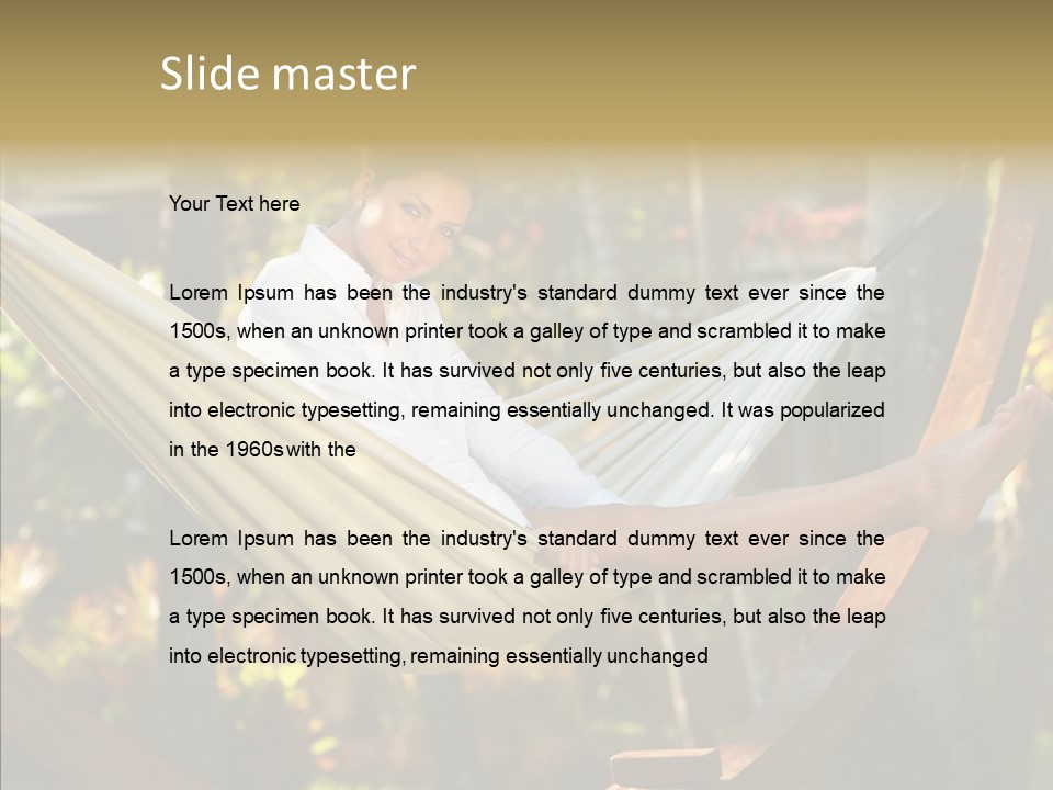 Resort Flower Fitness PowerPoint Template