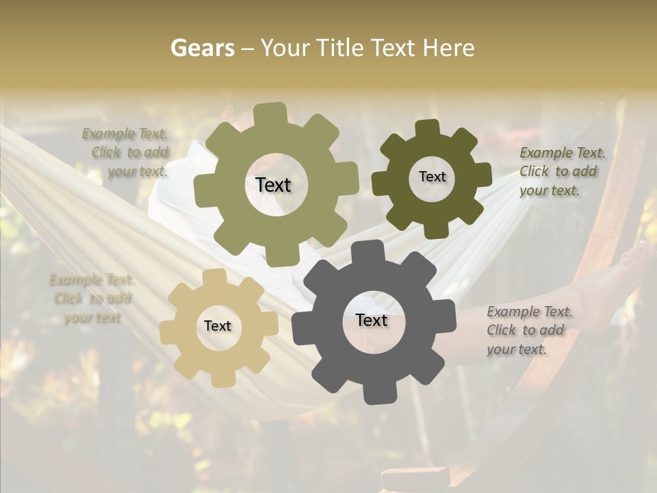 Resort Flower Fitness PowerPoint Template