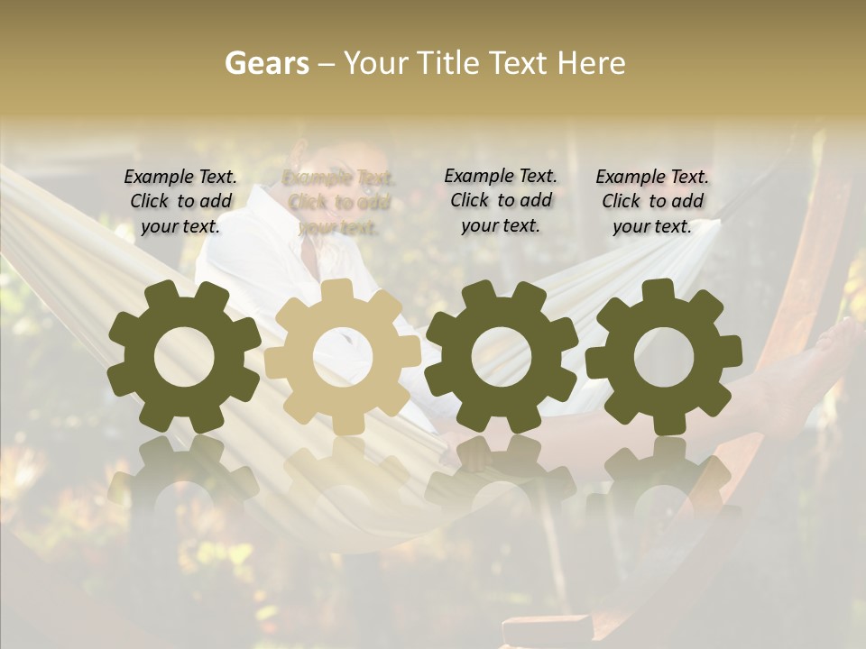 Resort Flower Fitness PowerPoint Template