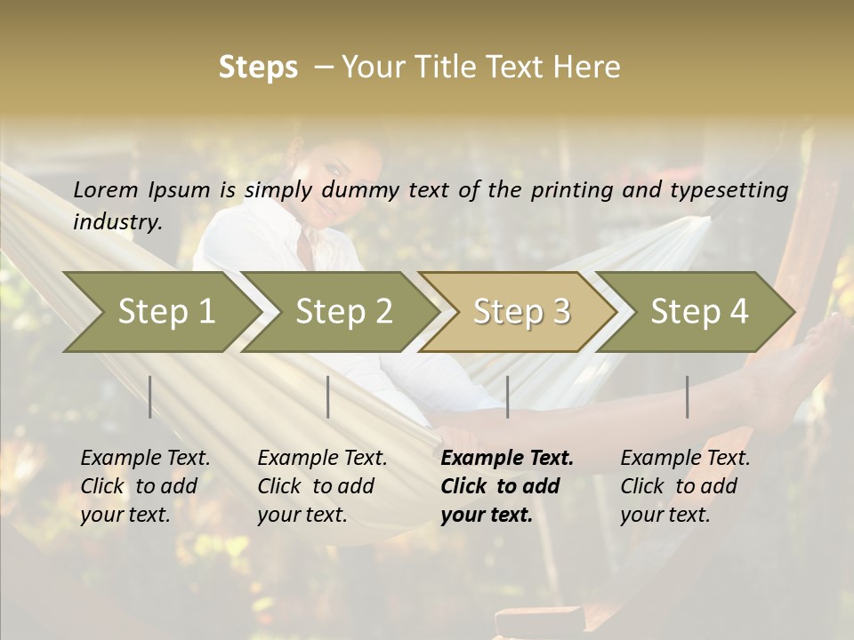 Resort Flower Fitness PowerPoint Template