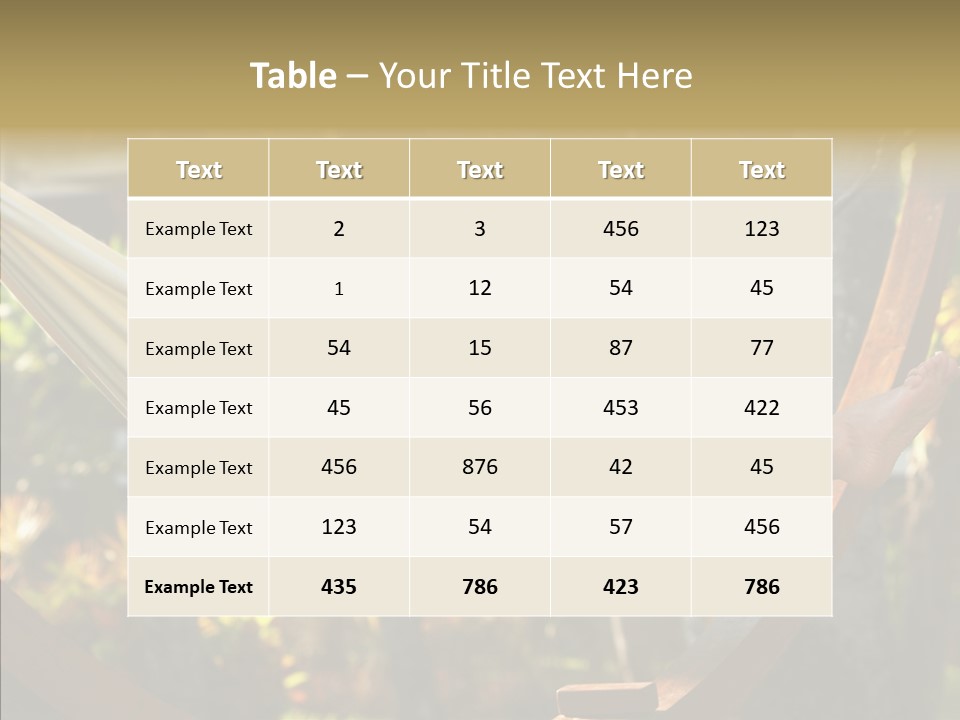 Resort Flower Fitness PowerPoint Template
