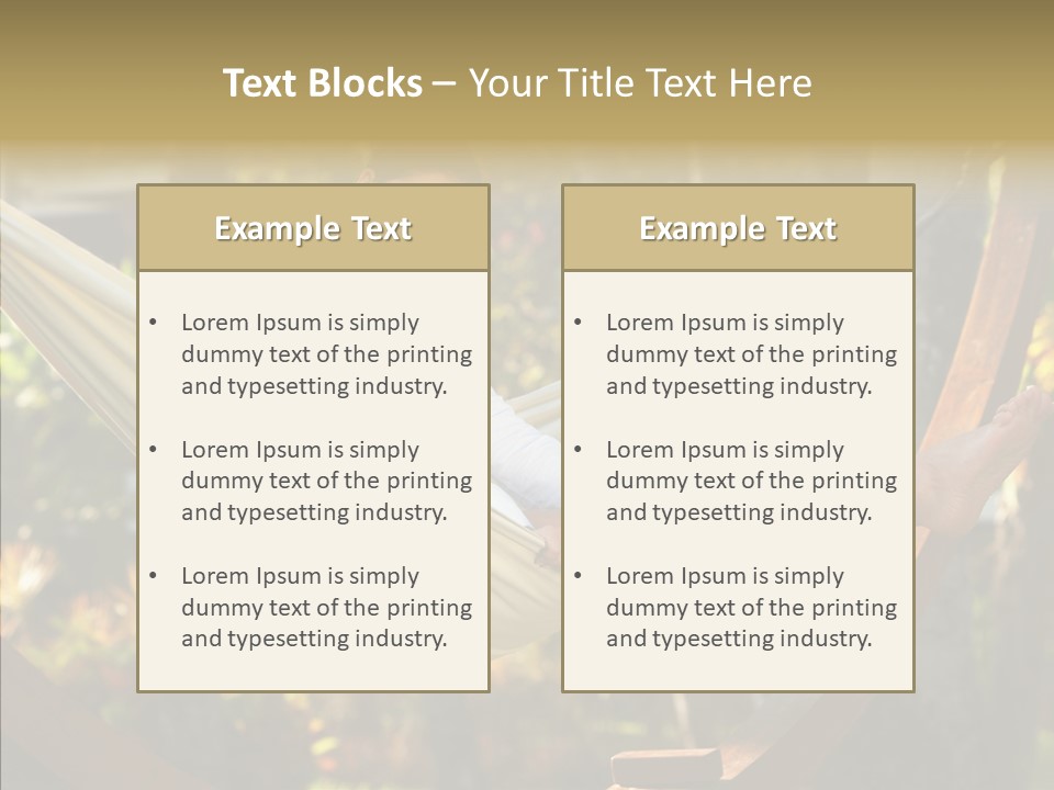 Resort Flower Fitness PowerPoint Template