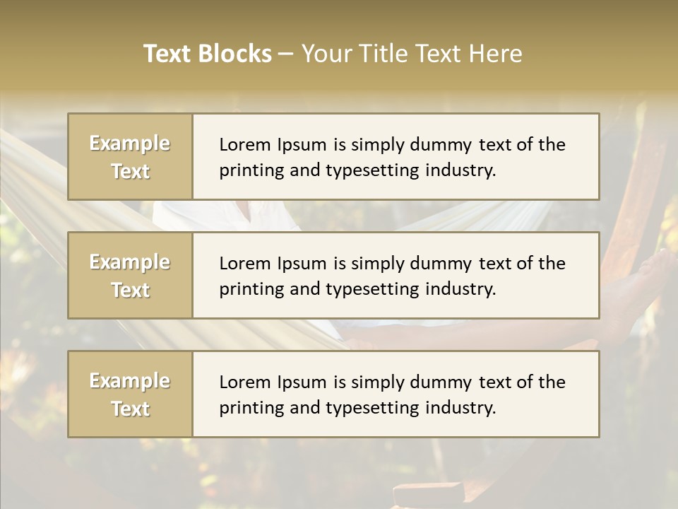 Resort Flower Fitness PowerPoint Template