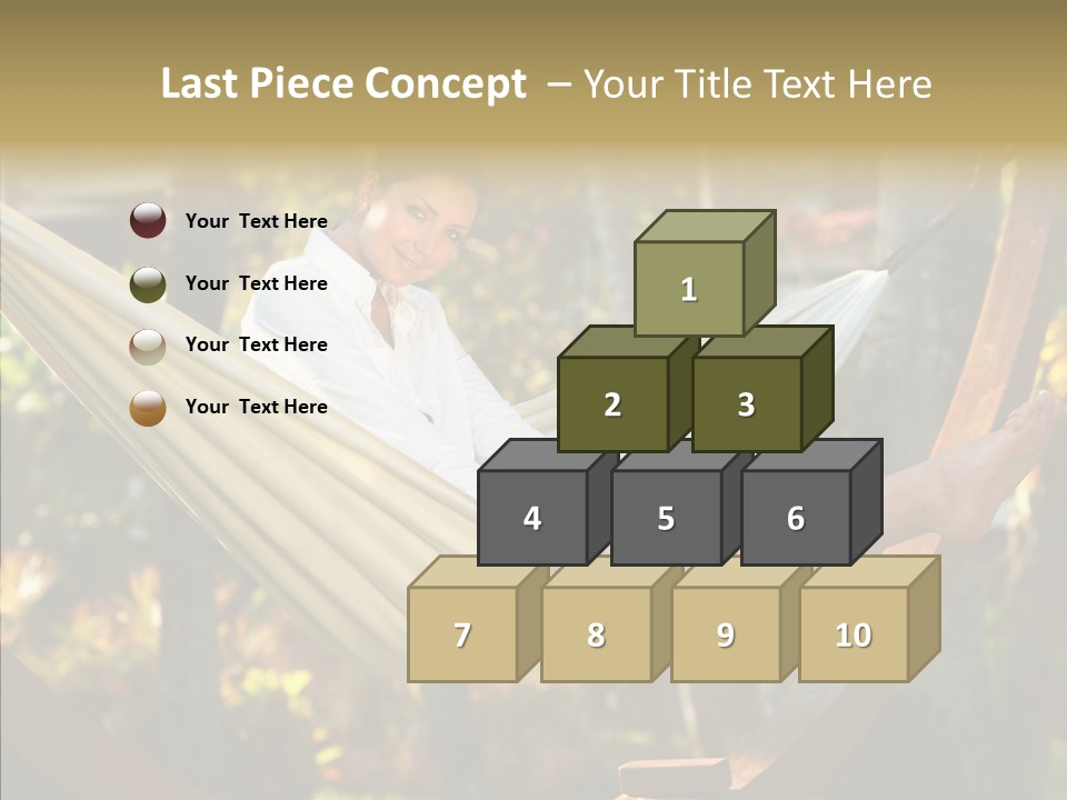 Resort Flower Fitness PowerPoint Template