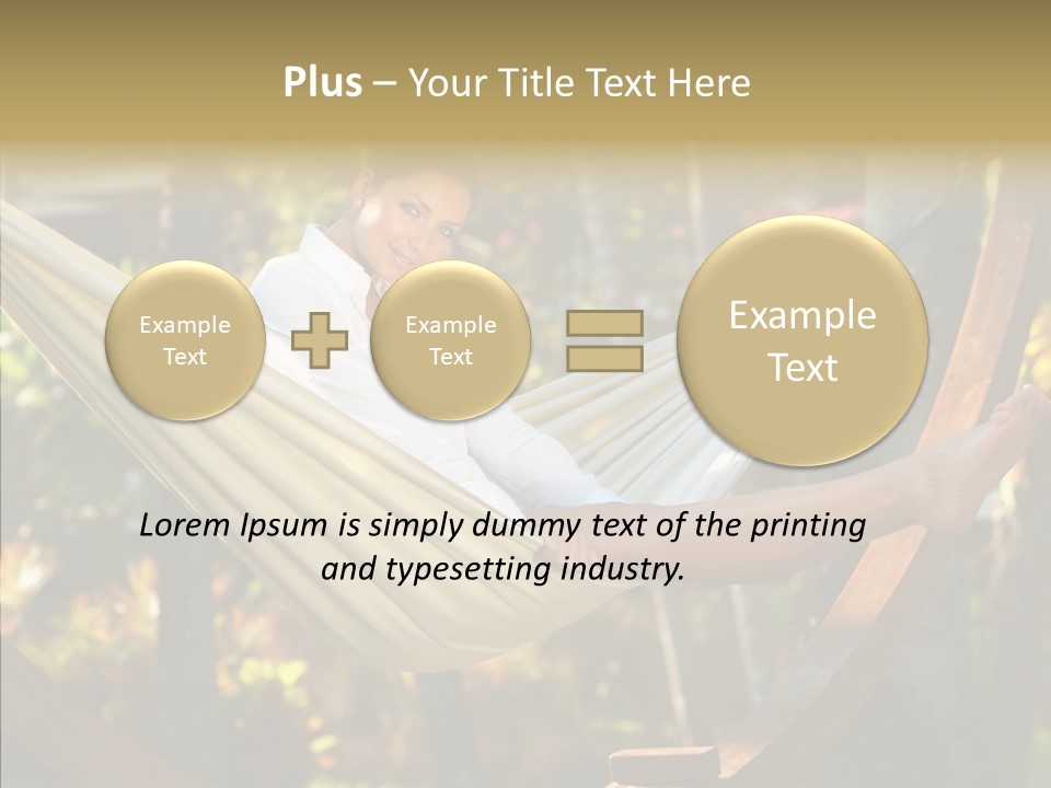 Resort Flower Fitness PowerPoint Template