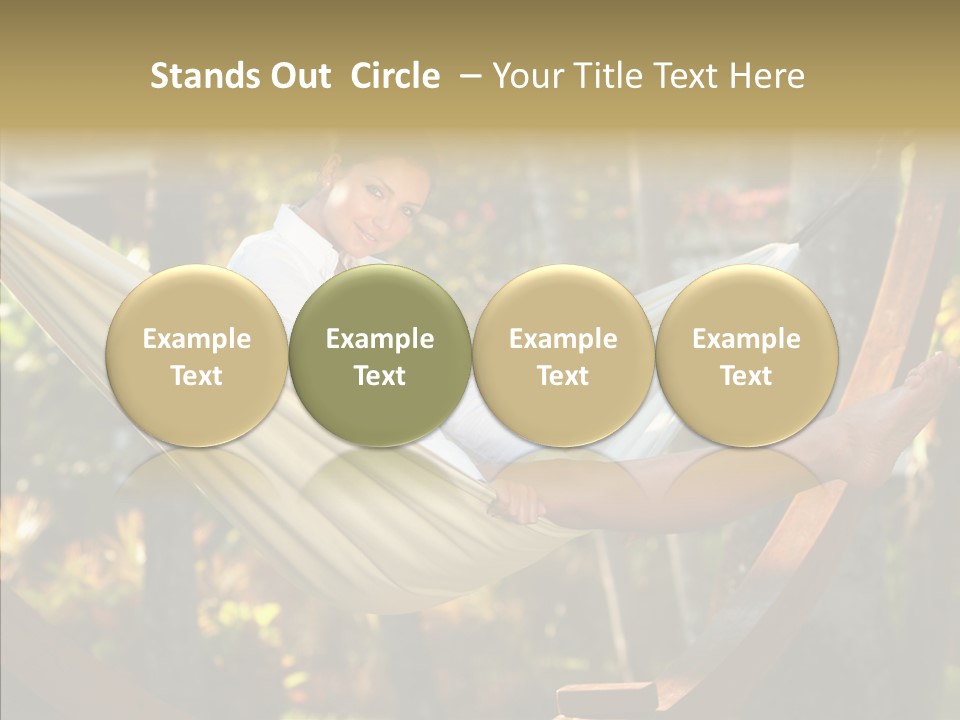 Resort Flower Fitness PowerPoint Template