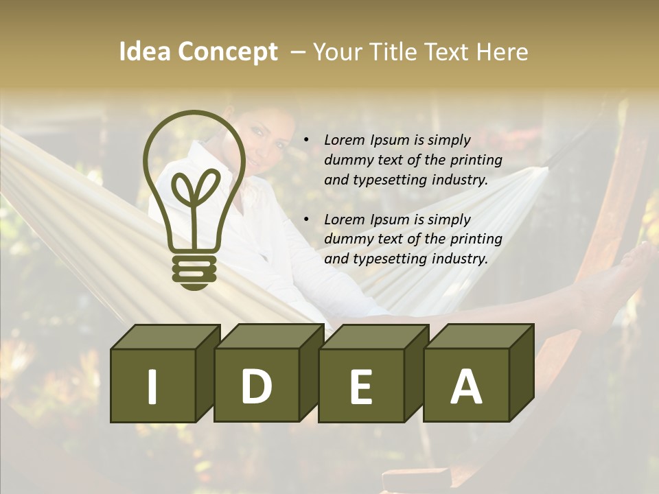 Resort Flower Fitness PowerPoint Template