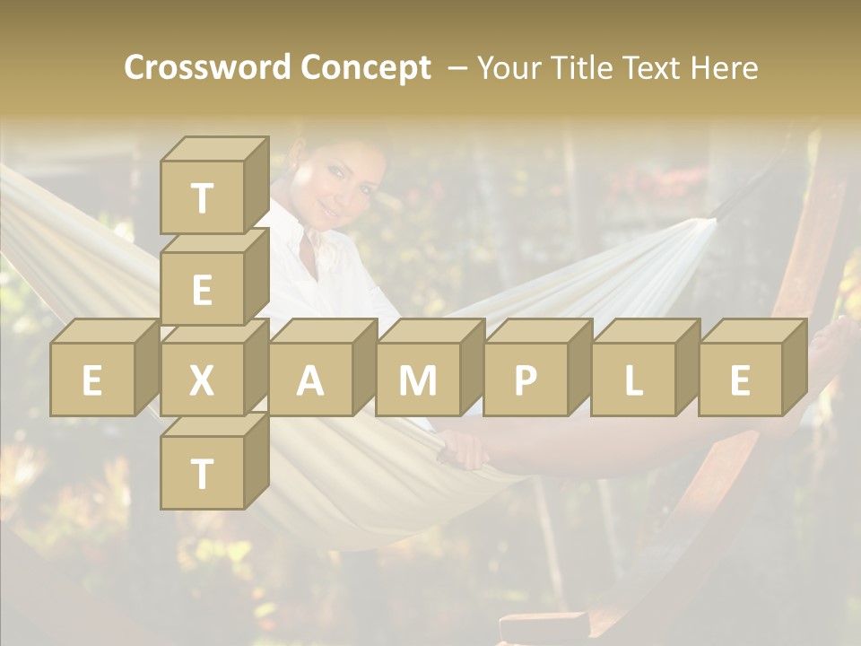 Resort Flower Fitness PowerPoint Template