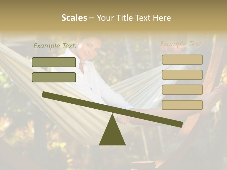 Resort Flower Fitness PowerPoint Template