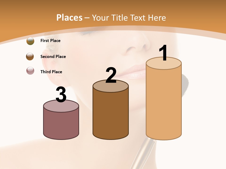 Wellbeing Touch Woman PowerPoint Template