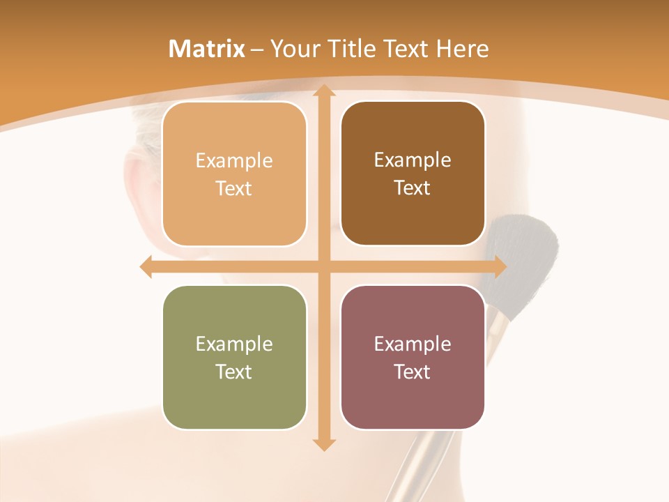 Wellbeing Touch Woman PowerPoint Template