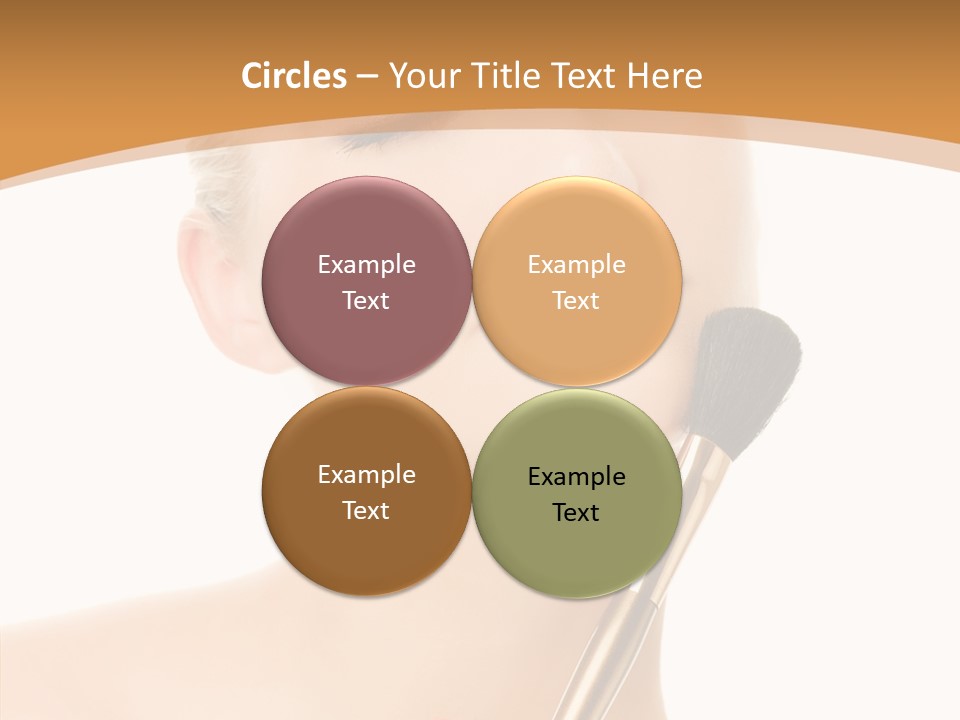 Wellbeing Touch Woman PowerPoint Template