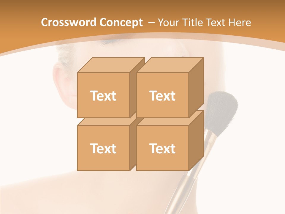 Wellbeing Touch Woman PowerPoint Template