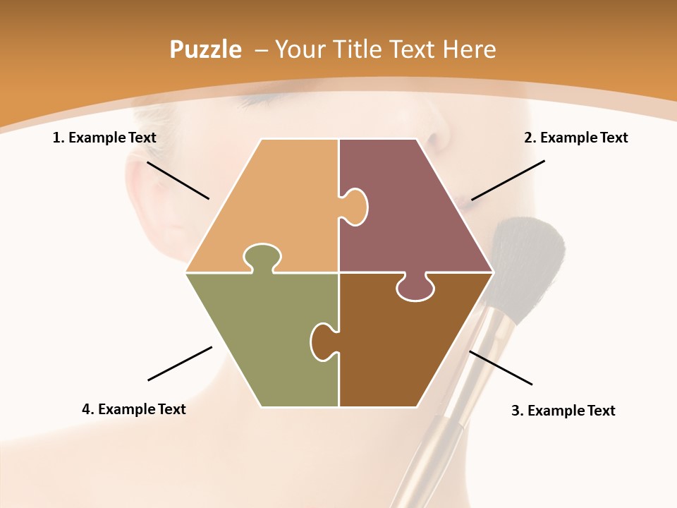 Wellbeing Touch Woman PowerPoint Template