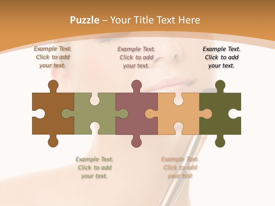 Wellbeing Touch Woman PowerPoint Template