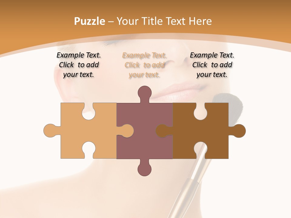 Wellbeing Touch Woman PowerPoint Template