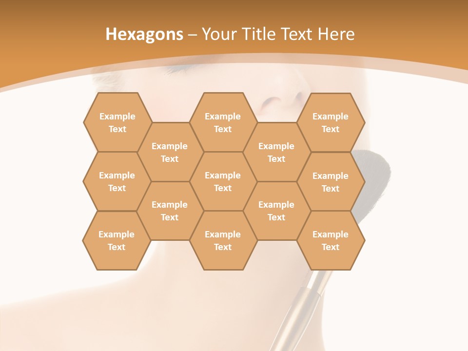 Wellbeing Touch Woman PowerPoint Template