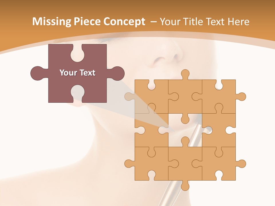 Wellbeing Touch Woman PowerPoint Template